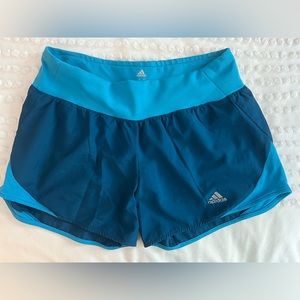 Gently Worn Blue Adidas Running Shorts Size Small